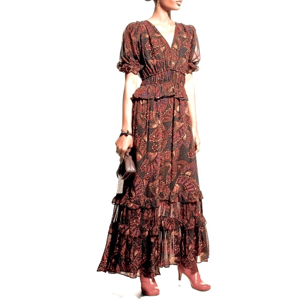 FARM Rio NWT Butterfly maxi dress S. Sold out everywhere!